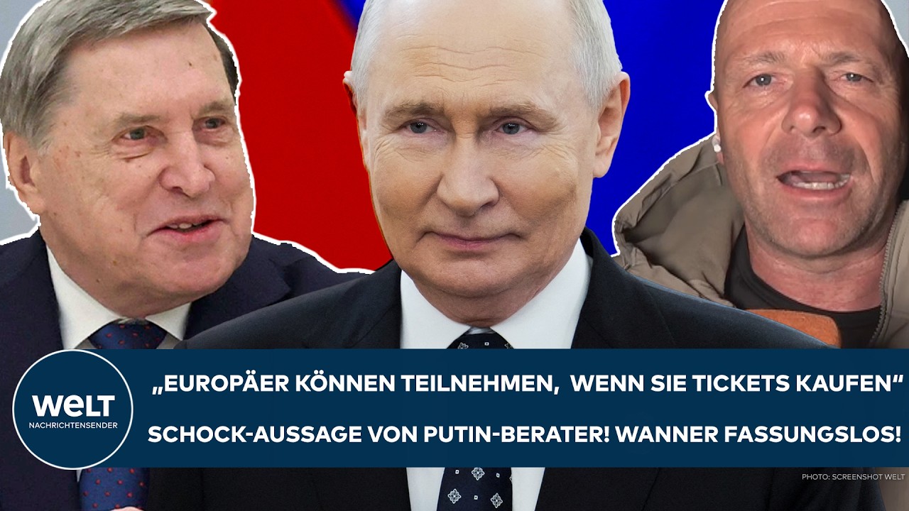 UKRAINE-KRIEG: "Europäer können teilnehmen, wenn sie sich Ticket kaufen" - Putin-Berater schießt!