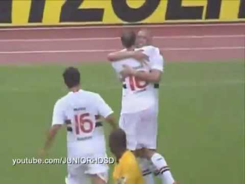 São Paulo 5x0 Botafogo-SP Gols 04/04/2010 Paulistão 2010