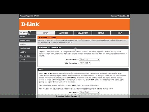 How to change Wifi password on Dlink router| Wifi password change on D-link Router DSL-2750U Video