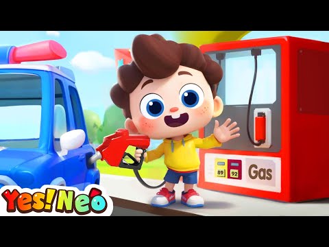 Neo Goes to the Gas Station | Fire Truck, Ambulance | Kids Songs | Starhat Neo | Yes! Neo