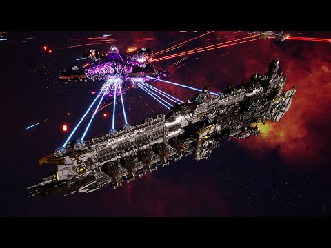 Imperator Somnium vs Chaos - Veritatem Imperialis Mod - Massive Battle - Battlefleet Gothic Armada 2