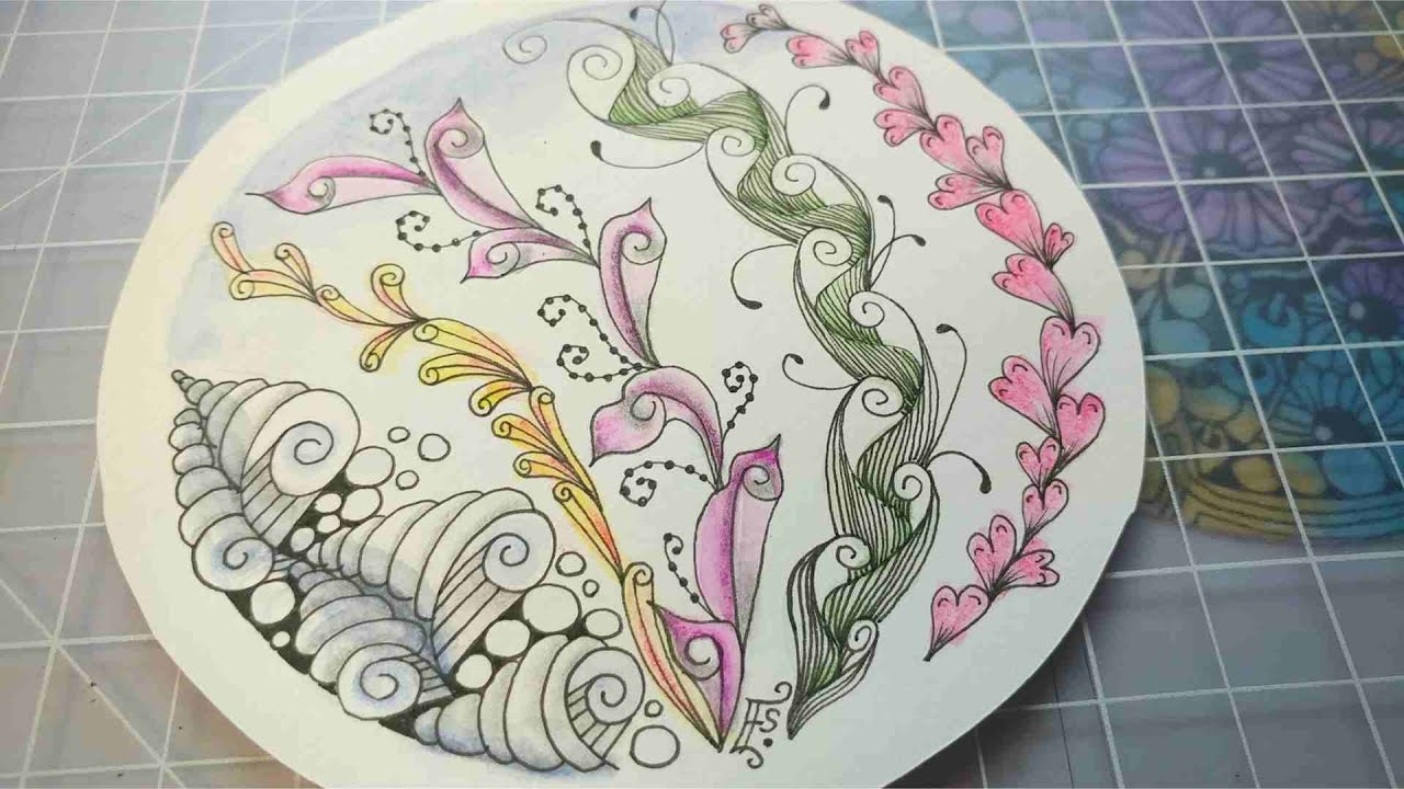 Swirls Zentangle Tutorial by Tangle with Tracy Anne  - TANGLED TALK #8