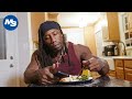 Full Day of Eating on Prep (4 Weeks Out) | IFBB Pro Sporty | 2046 Calories