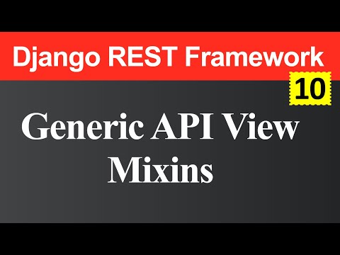 Generic API View and Mixins in Django REST Framework Hindi