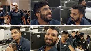 Indian cricket team in the flight to England for WC21