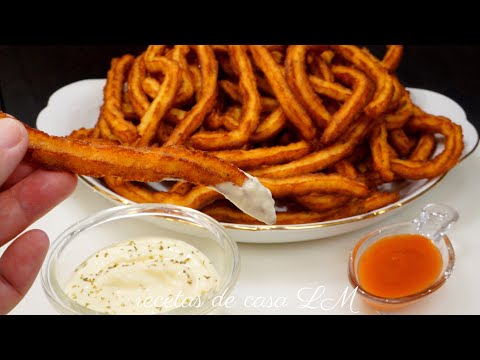 IMPRESIONANTES CHURROS DE PATATA O PAPAS TE VAN A ENCANTAR