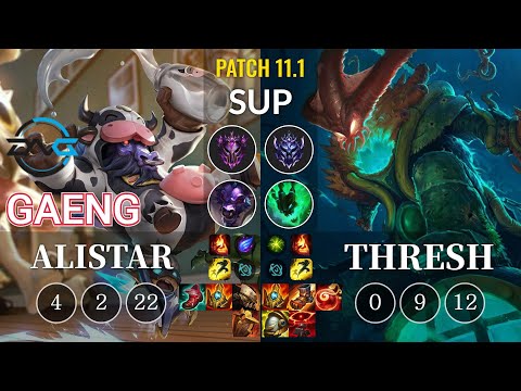 DFM Gaeng Alistar vs Thresh Sup - KR Patch 11.1