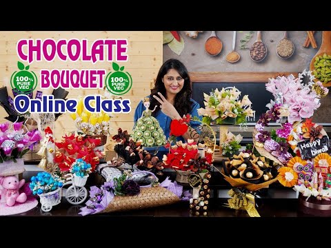 Chocolate Bouquets For Online Classes☎+918551 8551 03 +918551 8551 04  By Om Sai Cooking Class