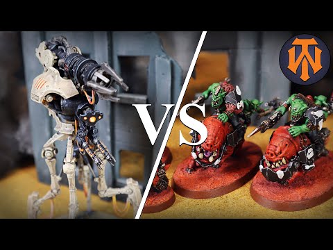 #9 New Orks Beast Snagga VS  Necrons 40k Battle Report 500 Points 9th Edition Combat Patrol