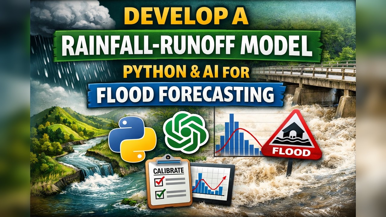 Develop an Event-Based Rainfall-Runoff Model in Python with AI for Flood Forecasting
