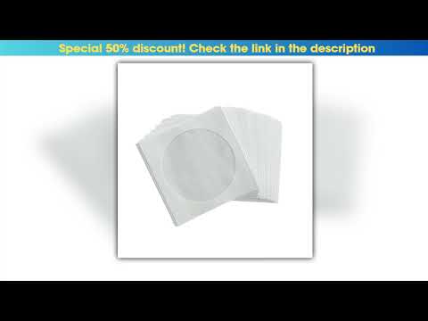 DX62 100Pcs Packs Paper Envelopes with Transparent Flap 812cm Bluray DVD Disc Covers Protective