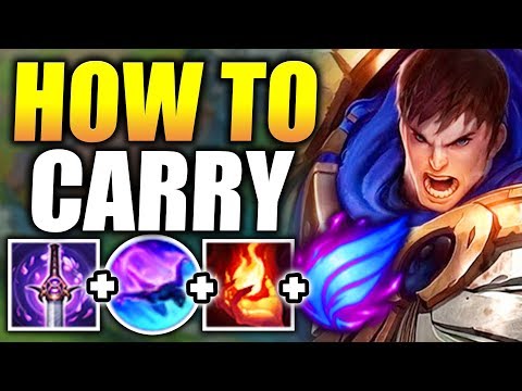 HOW TO HARD CARRY EVERY GAME OF SOLO QUEUE IN SEASON 8 WITH GAREN TOP LANE! - League of Legends
