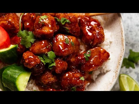 Crispy Thai Pork Bites in Sweet Chilli Sauce - NO DEEP FRYING!
