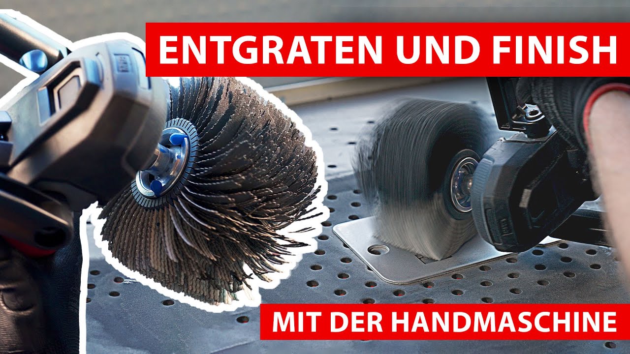 Kanten verrunden mit der Entgratwalze 