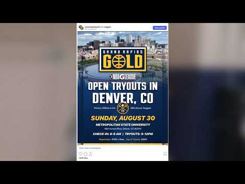 Open tryout for Nuggets' Grand Rapids Gold happening in ...