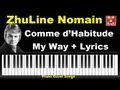 My Way Comme d'Habitude [ Lyrics FR-EN-CN ...