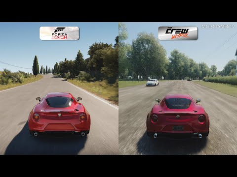 Forza Horizon 2 vs The Crew Wild Run - Alfa Romeo 4C Graphics, Sound & Gameplay Comparison