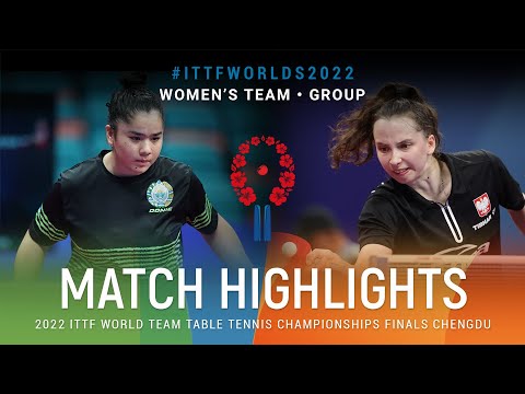 Highlights | Magdieva Markhabo (UZB) vs Katarzyna Wegrzyn (POL) | WT Grps | #ITTFWorlds2022