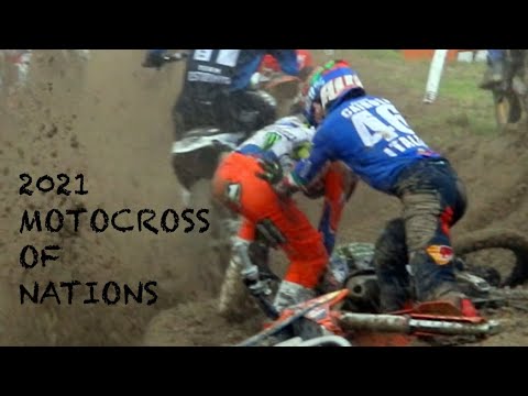 Antonio Cairoli Shoves Glenn Coldenhof after First Turn Crash at 2021 MXON