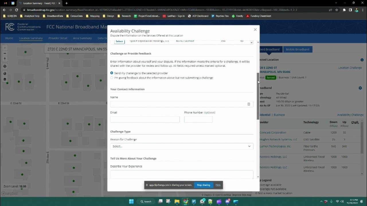 FCC Broadband Map: How to Submit an Availability Challenge