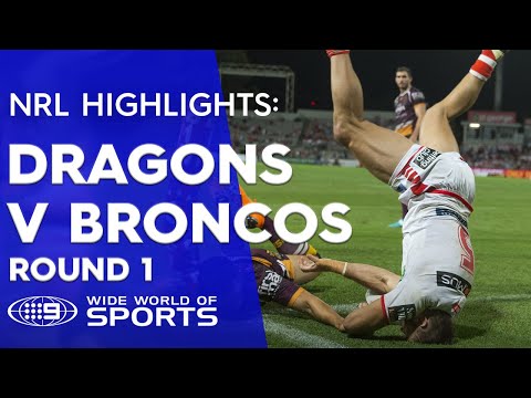 NRL Highlights: St George Illawarra Dragons v Brisbane Broncos - Round 1