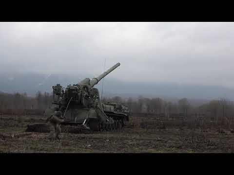 Стрельбы из минометов «Тюльпан» и пушек «Пион» в Северной Осетии