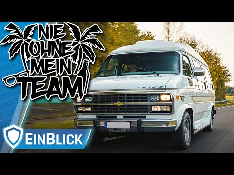 Chevy Van G20 Starcraft (1993) - LUXUS auf ALLEN PLÄTZEN! Traum für Camper mit TV, Bett & Insta360