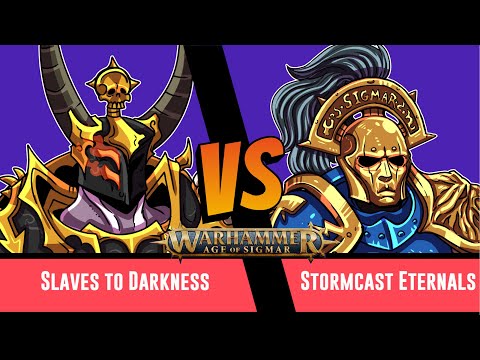 Warhammer Age of Sigmar Battle Report: Slaves to Darkness vs Stormcast Eternals