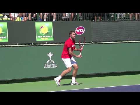 Stan Wawrinka... BACKHAND in Slow Motion (BACK and FRONT view)
