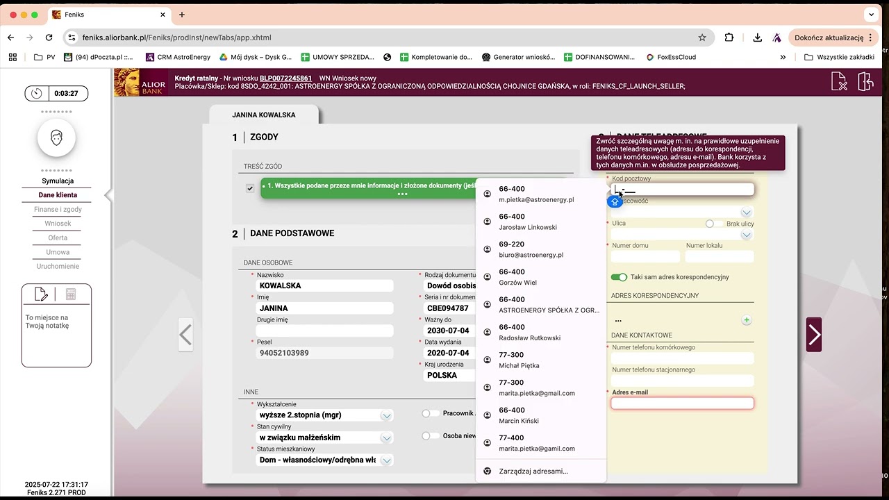 Platforma kredytowa - Alior Feniks