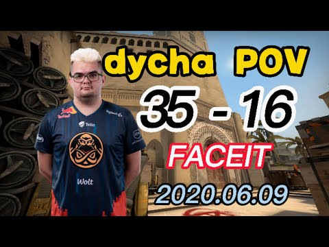 【CS:GO POV 】dycha（35-16） (MIRAGE) @ FACEIT 5V5 RANKED 2022.06.09