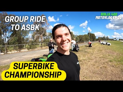 Pulled over by Cops on the GROUP RIDE to ASBK at Queensland Raceway!