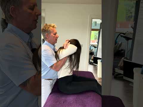 Cervical-Thoracic Junction Adjustment  #osteopathy #chiropractor #physiotherapist