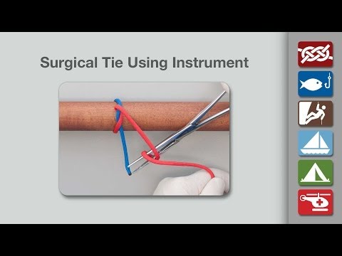 Surgical Tie Instrument Technique | Tie the  Instrument Surgical Tie