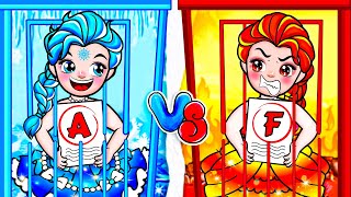 [🐾paper dolls🐾] Rich vs Poor Elsa and Dress Design for Party | Rapunzel Family