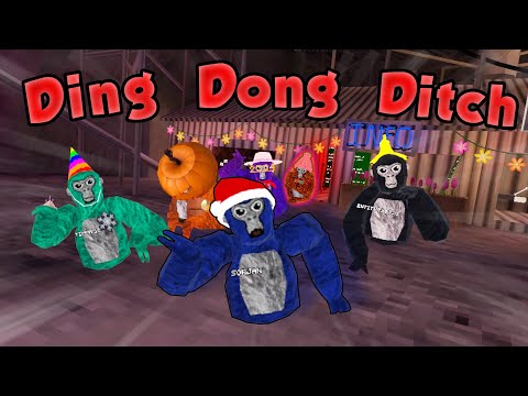 Goofy Monkes Play Ding Dong Ditch! (Very Funny) | (Gorilla Tag Minigames)