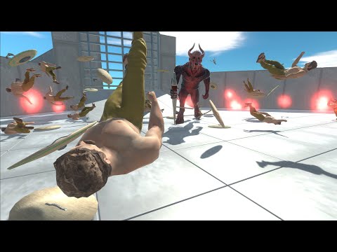 20 × Crixus The Gaul  in the arena vs Monsters | Animal Revolt Battle Simulator