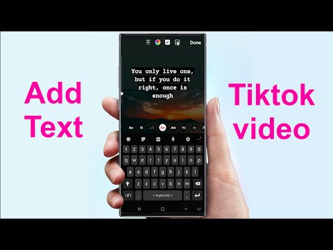 How to add TEXT into Tiktok video