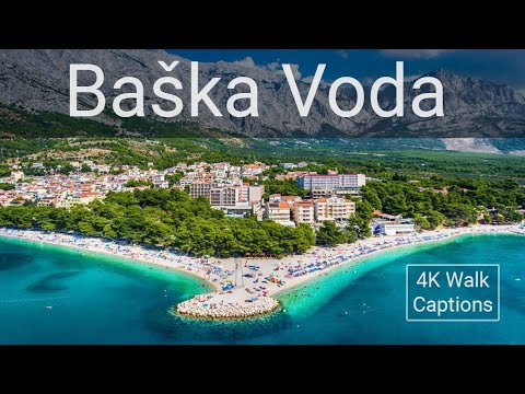 11 Millionen Touristen sehen jedes Jahr die Schönheit von Baška Voda | 4k-Tour | Kroatien