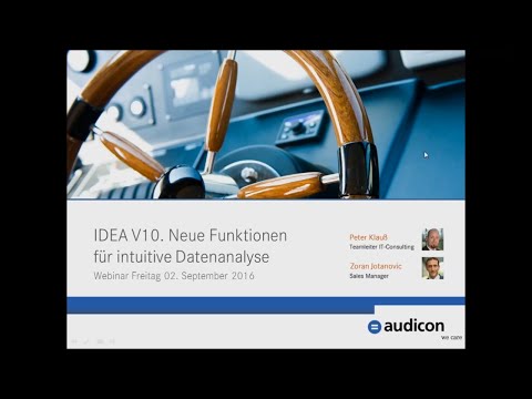 IDEA V10. Neue Funktionen für intuitive Datenanalyse (Webinar)