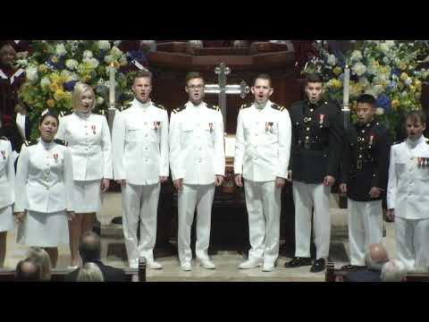 USNA Music, "On Eagles Wings" at H. Ross Perot's Funeral Service