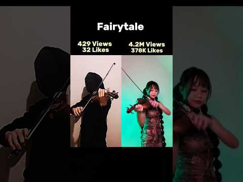 Fairytale 429 Views VS 4.2M Views #shorts #alexanderrybak #violin