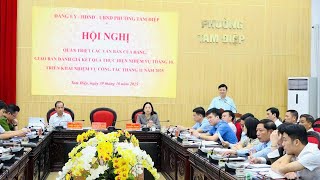 Đảng ủy phường Tam Điệp tổ chức Hội nghị Giao ban đánh giá kết quả thực hiện nhiệm vụ công tác tháng 10, triển khai nhiệm vụ trọng tâm công tác tháng 11/2025.