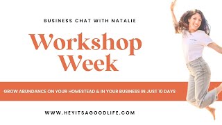 Workshop Week | Live with  me for Business Chat 101 | Get the Resource Library & Replay Access!