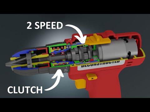 Part of a video titled How a cordless drill works - YouTube