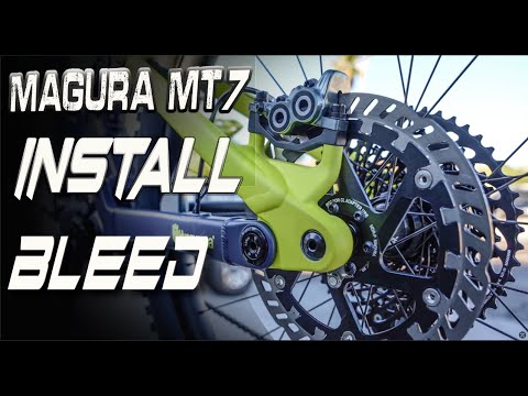 Magura MT7 Brake bleed & Install #magurabrakes