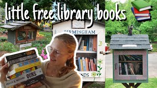 Reading books from little free libraries | free book recommendations | reading vlog