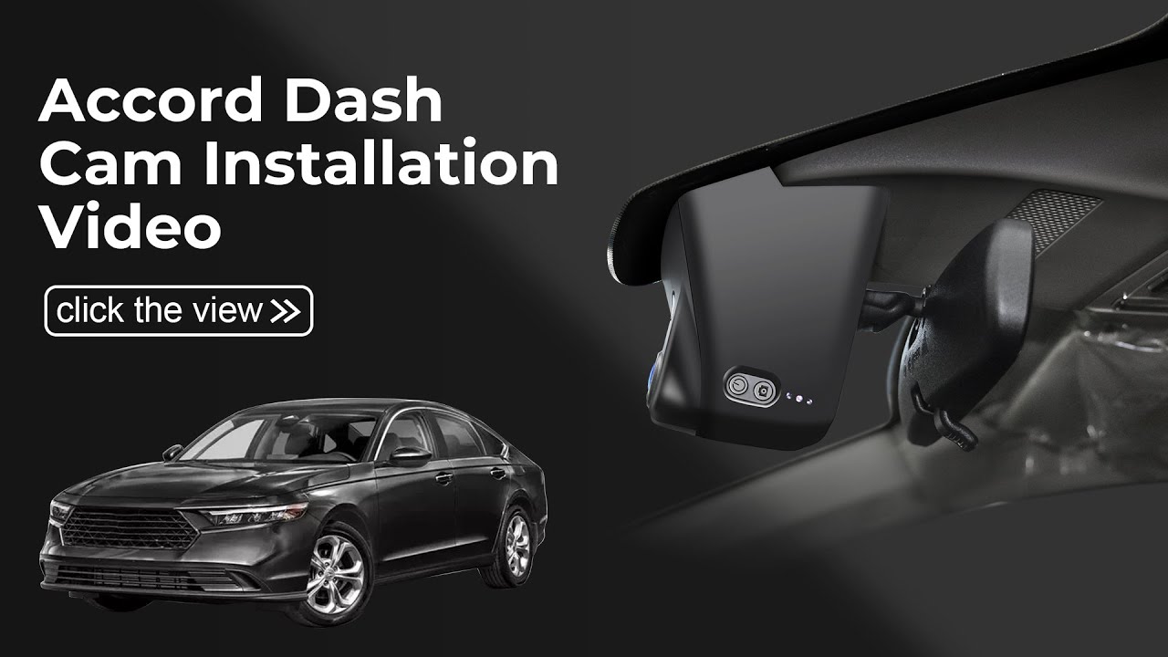 Dash Cam 028R Installation Video for Honda Accord Gen11 2023 2024 2025 2026 & HYbrid