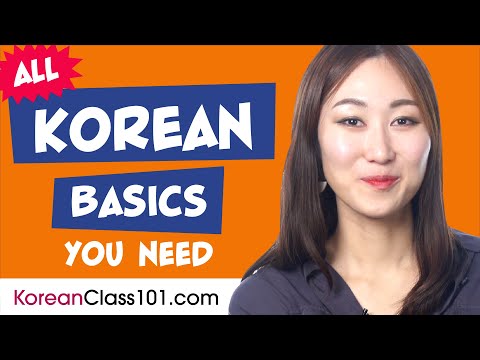 Learn Korean Today - ALL the Korean Basics for Absolute Beginners