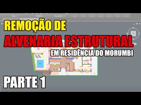 Remoção de alvenaria estrutural em residência no Morumbi
